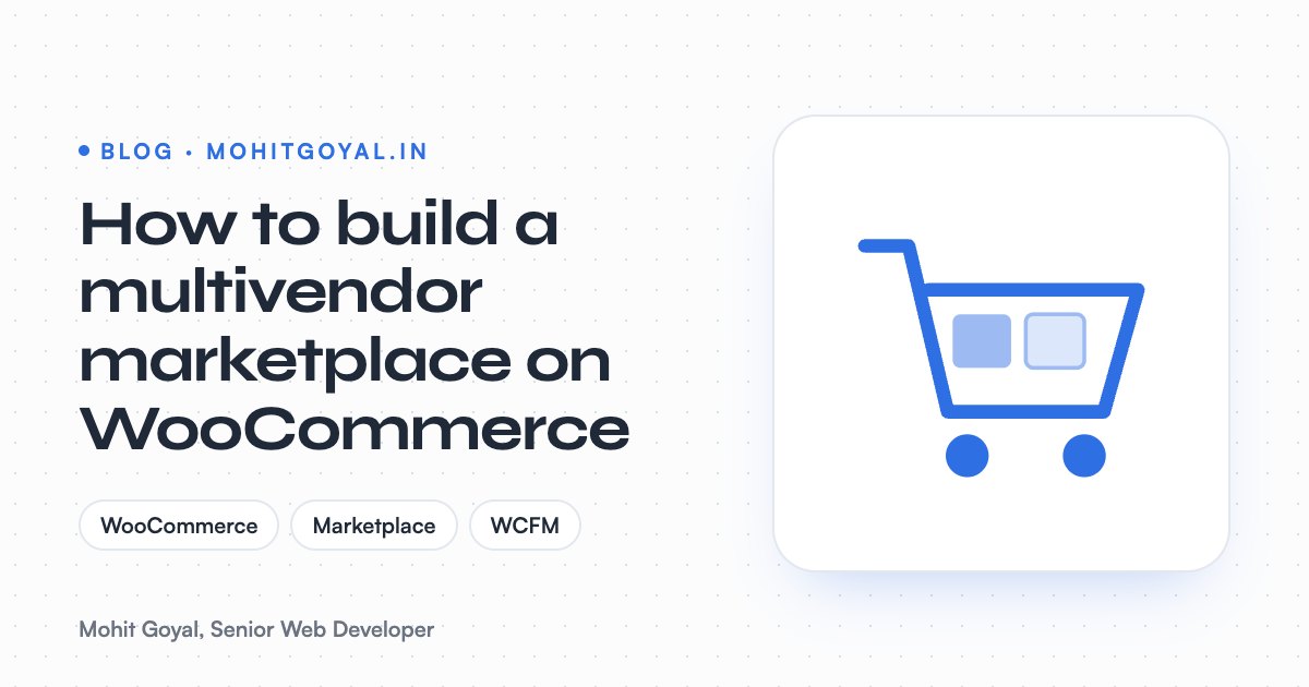 How to build a multivendor marketplace on WooCommerce