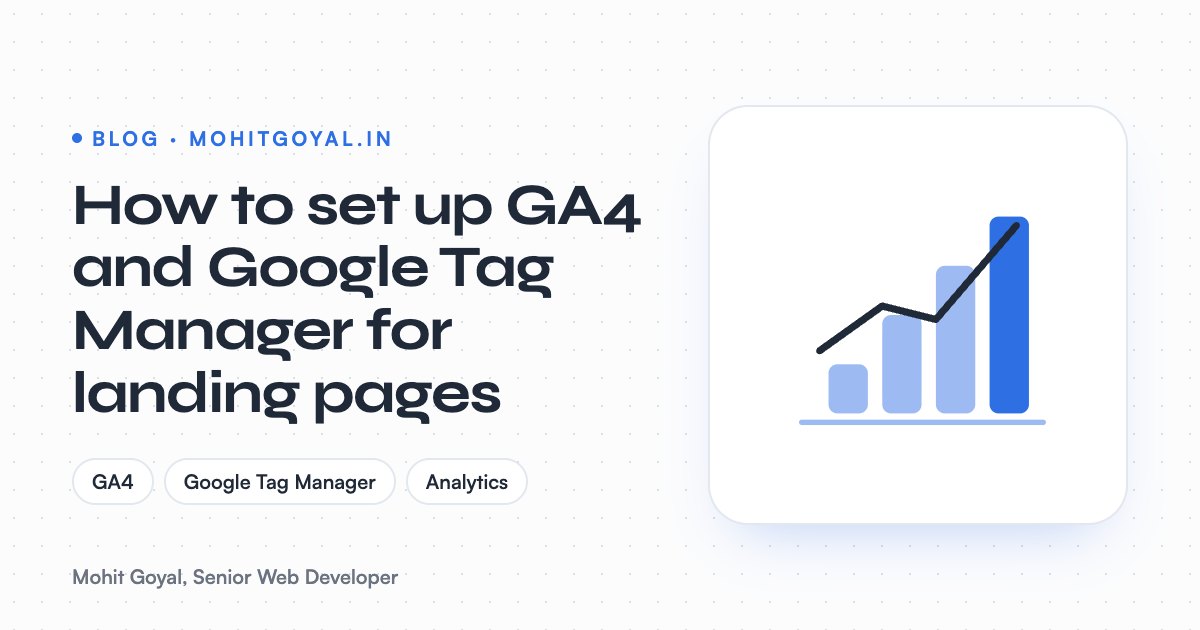 How to set up GA4 and Google Tag Manager for landing pages